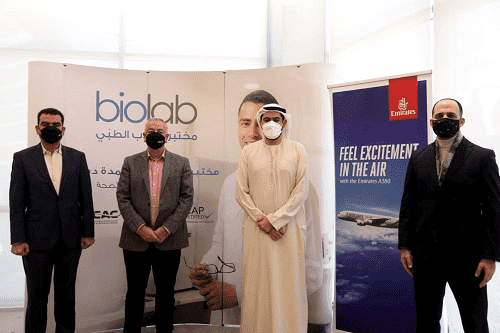 طيران الإمارات تعتمد مختبر بيولاب الطبي