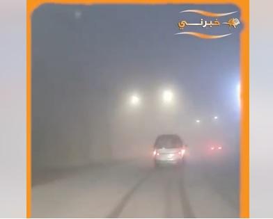 بدء تساقط الثلوج في عجلون  فيديو 