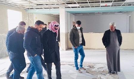 كريشان يتابع سير العمل بمبنى بلدية معان الجديد 