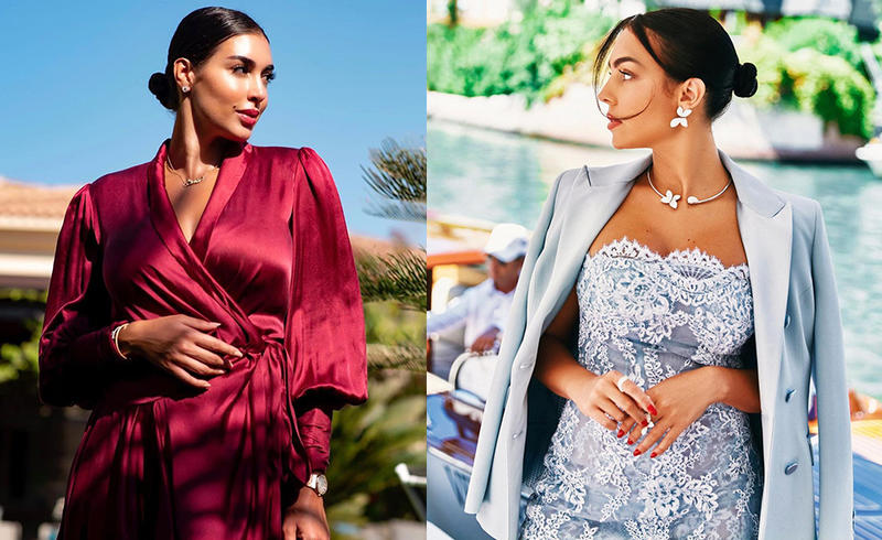 سر إطلالات ياسمين صبري الشبيهة بإطلالات جورجينا رودريغيز - صور