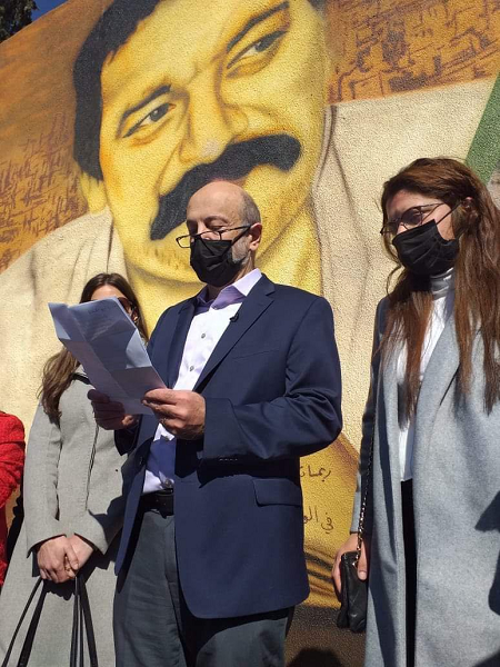 الرزاز في افتتاح جدارية شقيقه مؤنس: عمان حضنت الأسرةَ بفيض من الحب