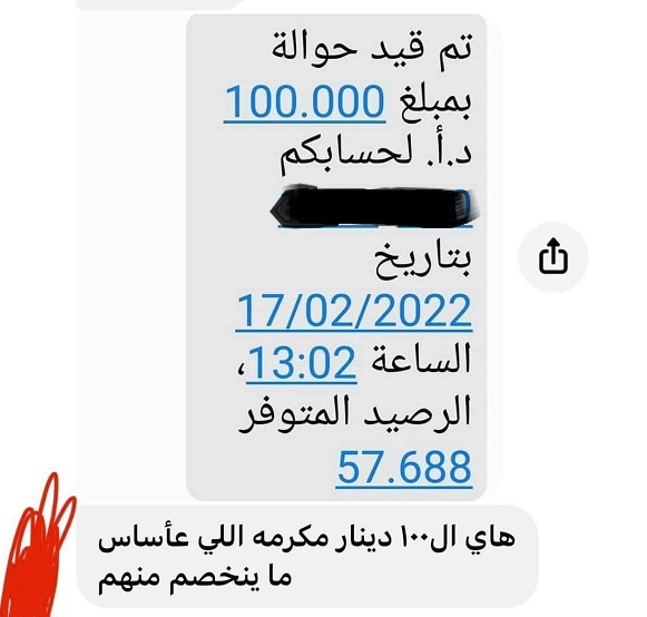 شكاوى من بنوك اقتطعت من الـ100 دينار