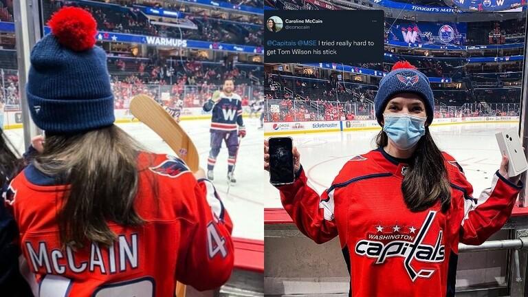 تحطم هاتفها الايفون لمساعدة لاعب هوكي والنادي يكافئها  فيديو