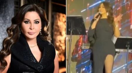 إليسا تبكي وترقص حافية القدمين في أميركا  فيديو 