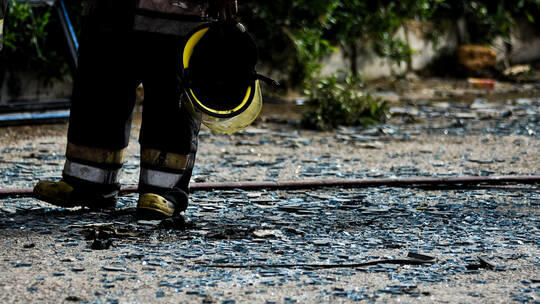 حريق هائل إثر انفجار كشك كهرباء في مصر