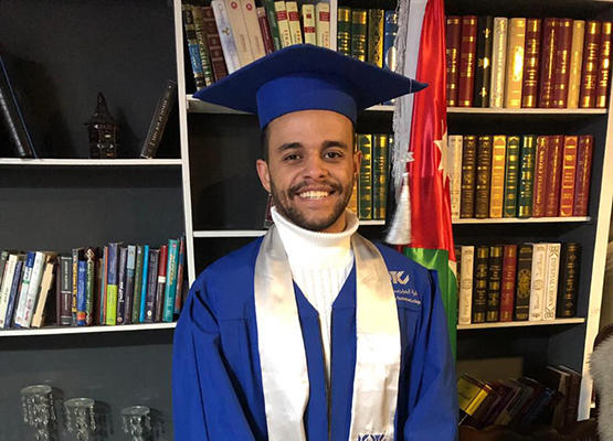 سند العبادي  مبارك الدبلوم بتقدير جيد جدا