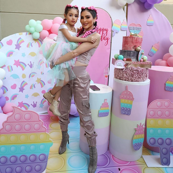 مريم حسين تحتفل بعيد ميلاد ابنتها بأجواء فخمة  صورة  فيديو 