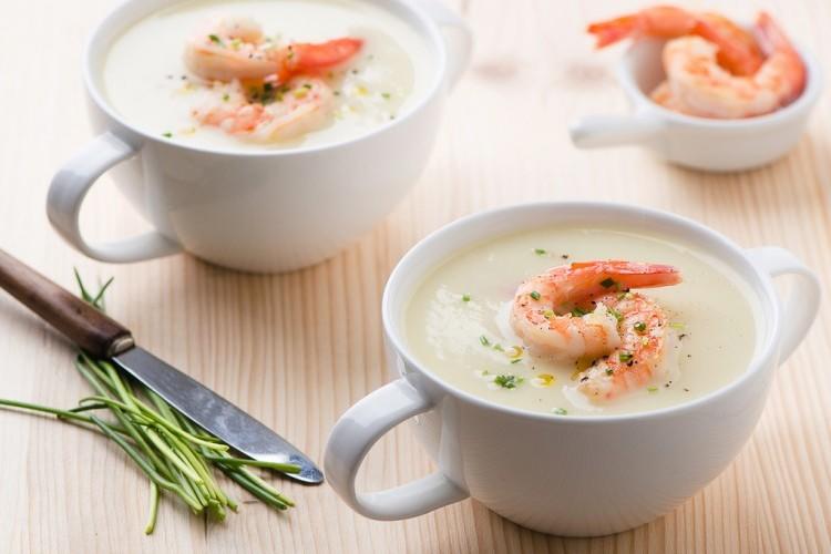 إليكِ طريقة تحضير شوربة روبيان بالكريمة