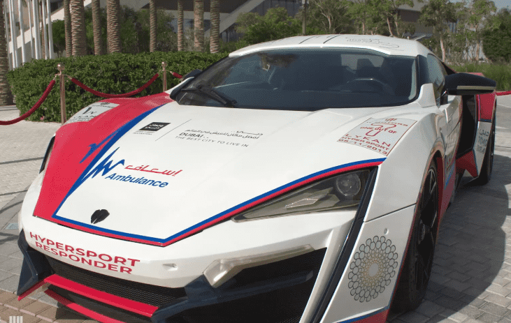  أسرع وأغلى سيارة إسعاف بالعالم في دبي