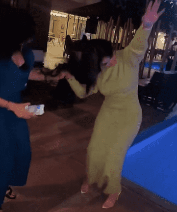 رهف القحطاني ترقص القزوعي برفقة الدكتورة يومي  فيديو 