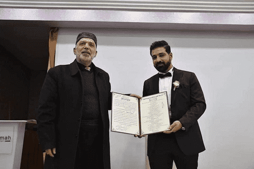 إجازة بحفظ القرآن مهر العروس من الفلسطيني محمد درويشة 