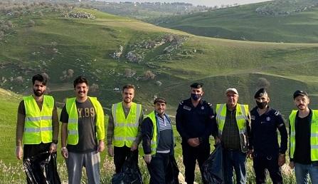 حملة نظافة في موقع دير العسل