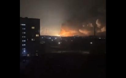 فيديو جديد لبدء القصف الروسي على أوكرانيا