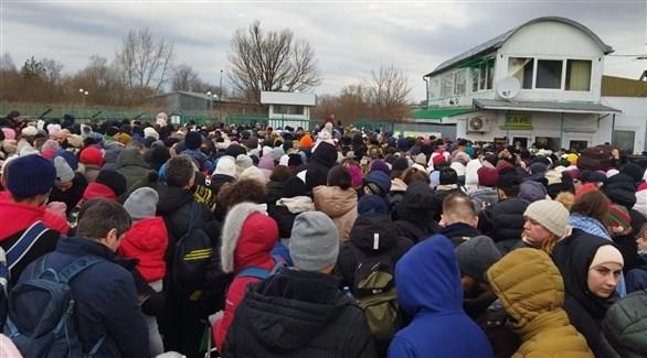 بولندا وصول 35 ألف لاجئ من أوكرانيا