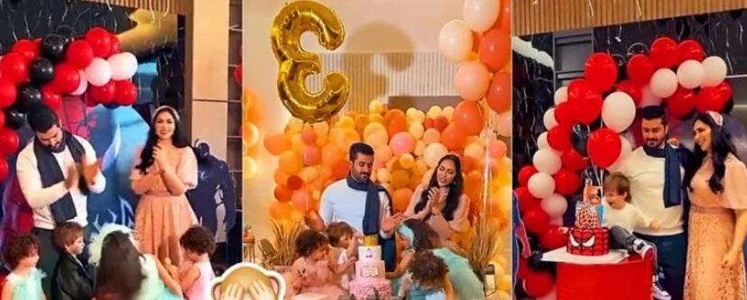 الدكتورة خلود تحتفل بميلاد أبنائها التوائم