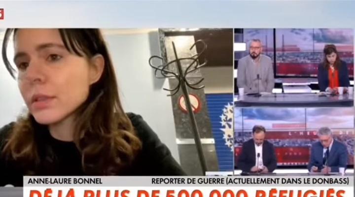  مراسلة حربية أنا آسفة القوات الأوكرانية تقصف شعبها 