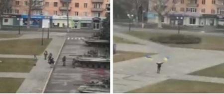 شاهد ردة فعل مواطنون أوكرانيون على اقتحام مدينتهم