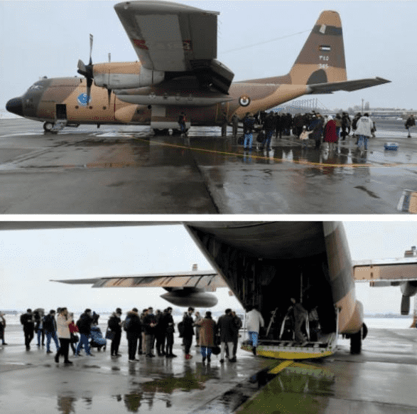  طائرة اجلاء الأردنيين من أوكرانيا تصل عمان