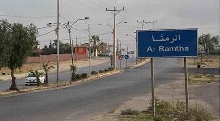 سقوط أعمدة بما تحمله من دعاية انتخابية بالرمثا