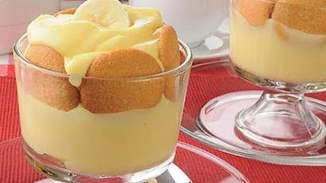 كاسترد حليب بالبسكويت  اليكم الطريقة 