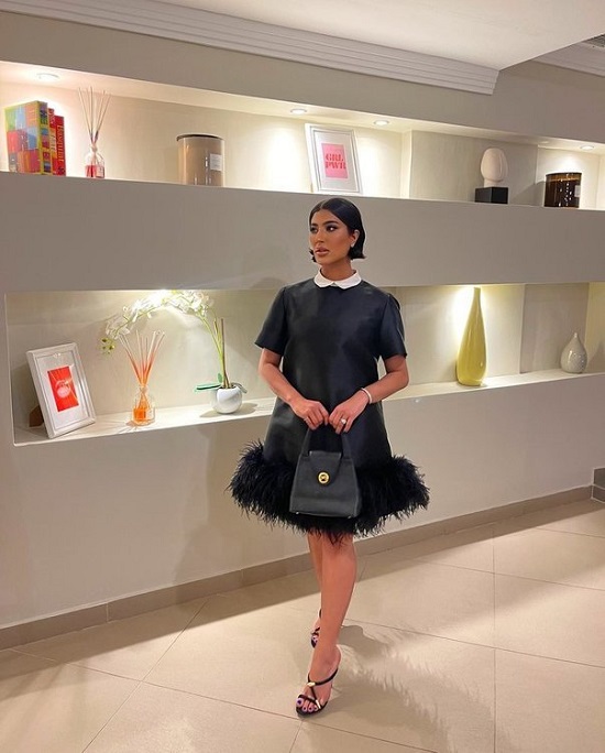 بالصور: ليلى عبد الله تستعرض إطلالتها في حفل خطبة أخيها