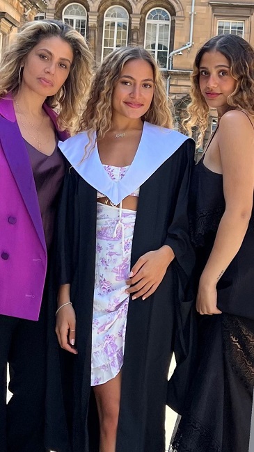 كنزي ابنة عمرو دياب تحتفل بتخرجها في بريطانيا - صور