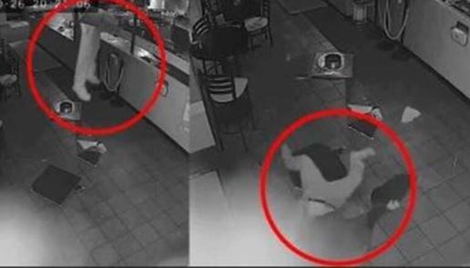 بالفيديو شاهد ما حدث للص أثناء القيام بعملية سرقة