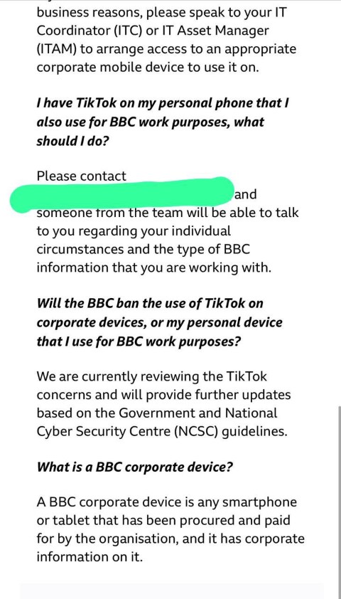 (بي بي سي) تحد من استخدام موظفيها لـ تيك توك