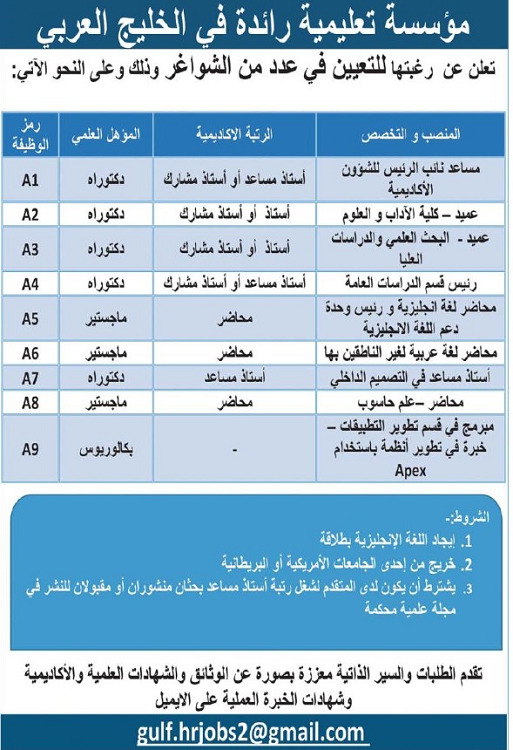 للأردنيين.. وظائف شاغرة في الخليج