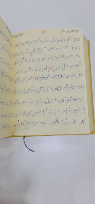 أردني أتم كتابة القرآن بخط يده - صور وفيديو