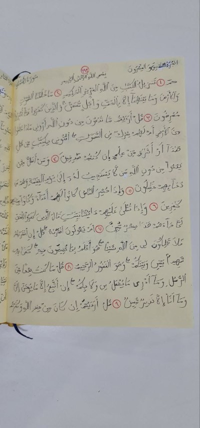 أردني أتم كتابة القرآن بخط يده - صور وفيديو