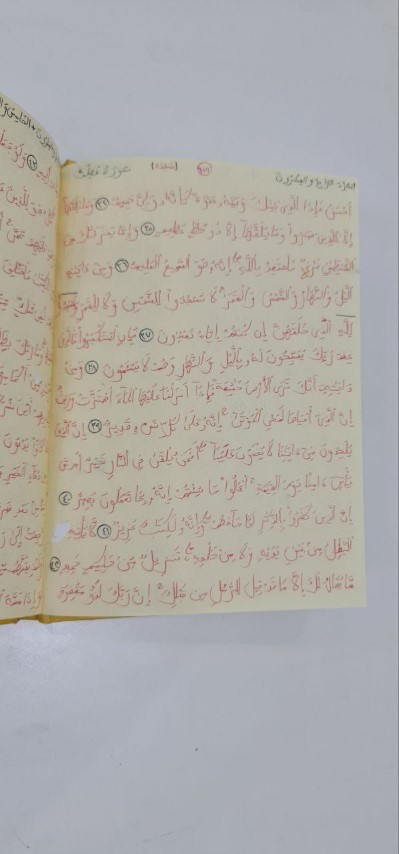 أردني أتم كتابة القرآن بخط يده - صور وفيديو