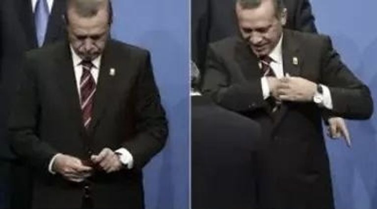 فيدان ينقذ علم تركيا (فيديو)