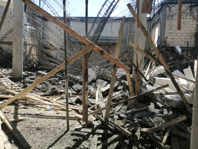 إصابات بانهيار سقف مسجد في الجحفية بإربد - صور