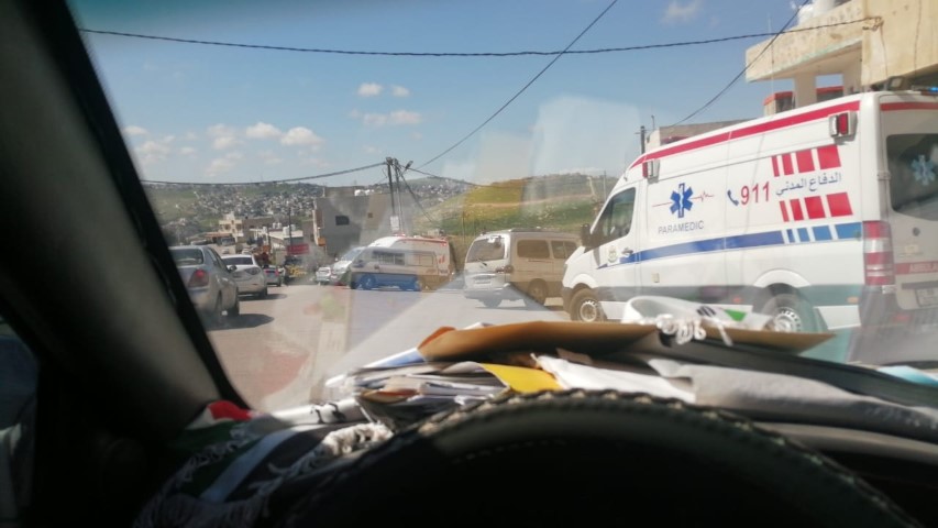 إصابات بانهيار سقف مسجد في الجحفية بإربد - صور