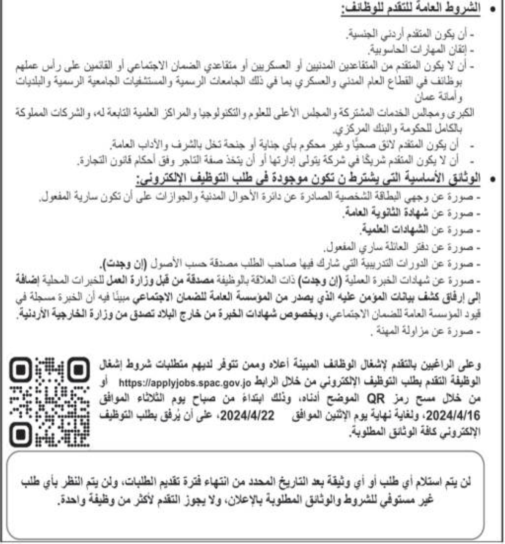 وظائف شاغرة ومدعوون للتعيين  -  اسماء