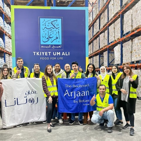 مبادرات تطوعية مشتركة بين فندق البوليفارد أرجان من روتانا وفندق عمان روتانا خلال شهر رمضان