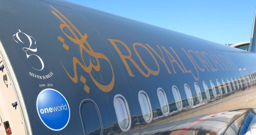 الملكية الأردنية تُشارك باحتفالات اليوبيل الفضي