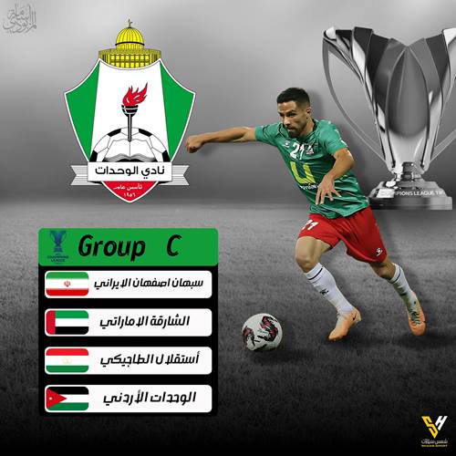 تعرفوا على مجموعة الوحدات والحسين إربد بالبطولة الآسيوية