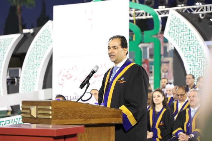 الجازي يرعى حفل تخريج فوج اليوبيل الفضي لجامعة عمان العربية