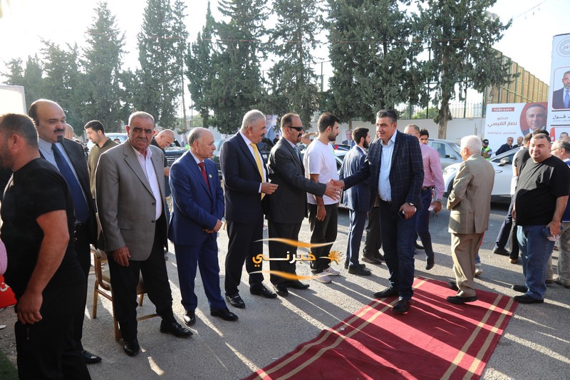  القيسي يفتتح مقره بحضور أعضاء قائمة الحزم - صور