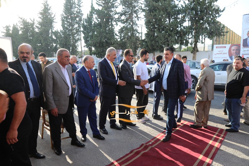  القيسي يفتتح مقره بحضور أعضاء قائمة الحزم - صور