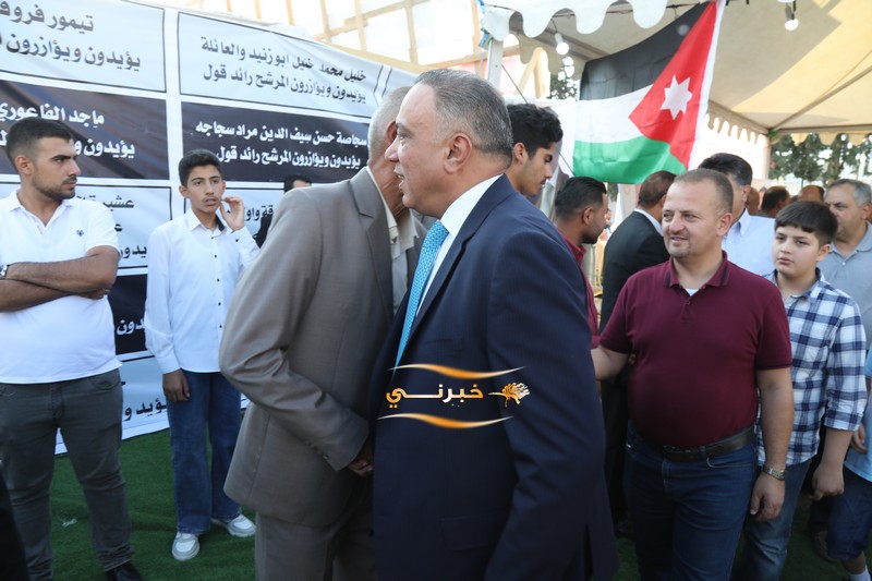  القيسي يفتتح مقره بحضور أعضاء قائمة الحزم - صور