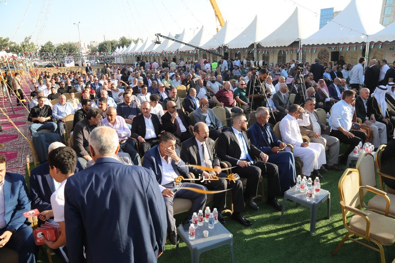  القيسي يفتتح مقره بحضور أعضاء قائمة الحزم - صور
