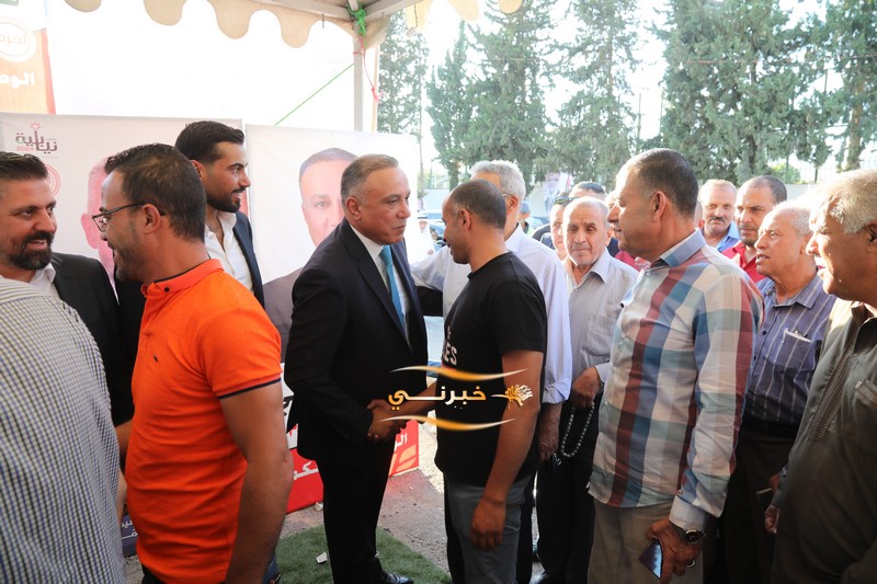  القيسي يفتتح مقره بحضور أعضاء قائمة الحزم - صور