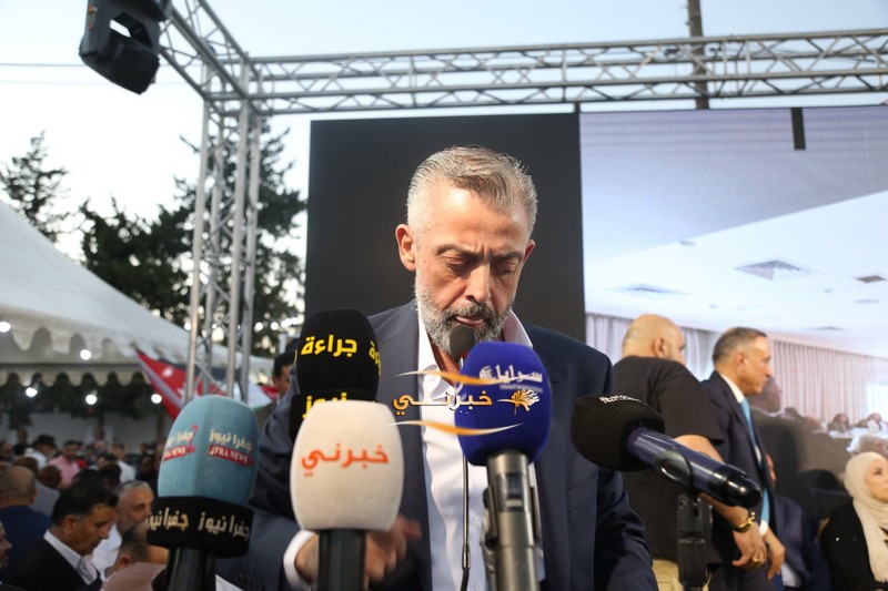  القيسي يفتتح مقره بحضور أعضاء قائمة الحزم - صور