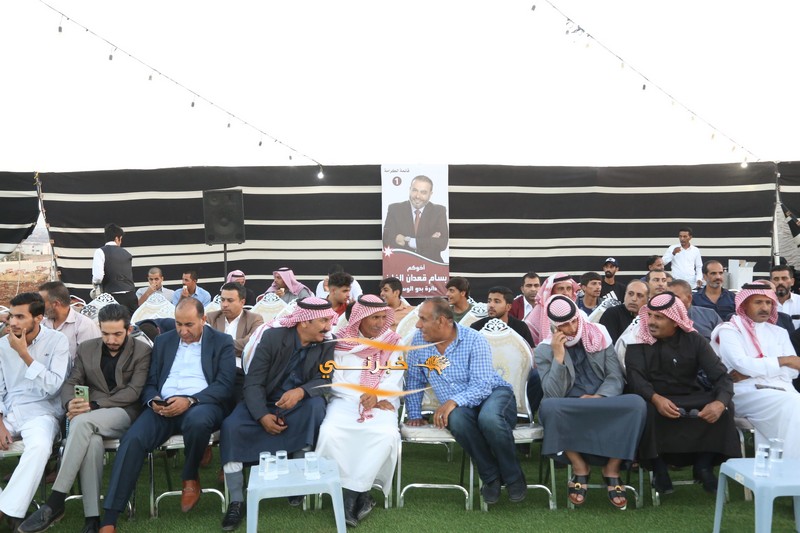 اقبال شديد وكثيف على افتتاح مقر سعادة النائب بسام الفايز