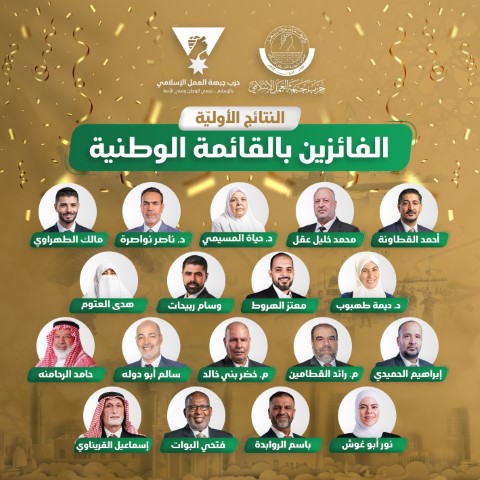 32 نائباً للإخوان المسلمين في البرلمان الأردني