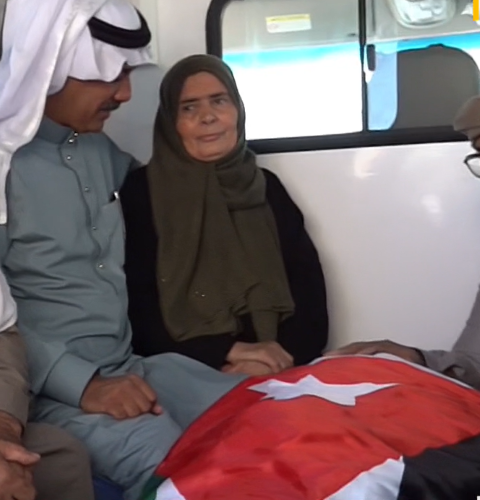 الصور الأولى لاستلام جثمان الشهيد ماهر الجازي
