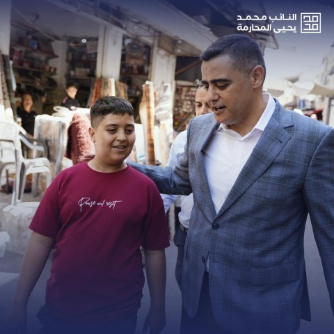 النائب محمد يحيا المحارمة يزور منطقة النصر في العاصمة - صور